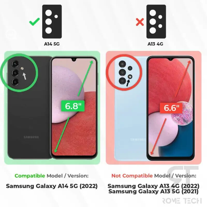 For Samsung Galaxy A14 2.5D Tempered Glass Screen Protector (3 Per Pack)