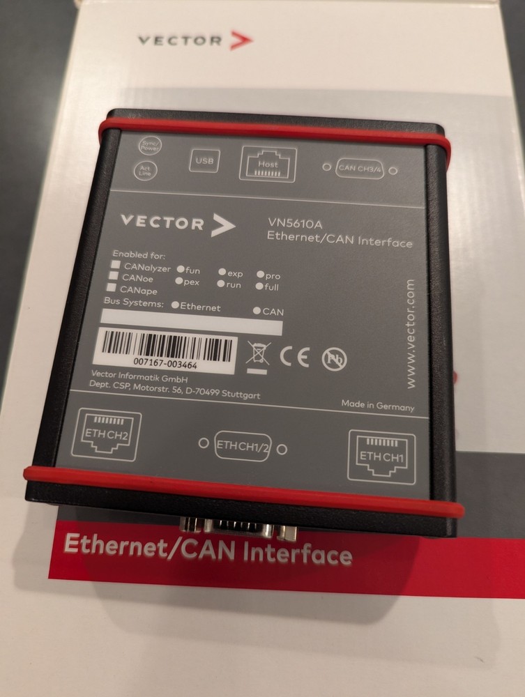 Vector VN5610A BroadR-Reach/Ethernet/CAN Interface For CANoe/CANalyzer