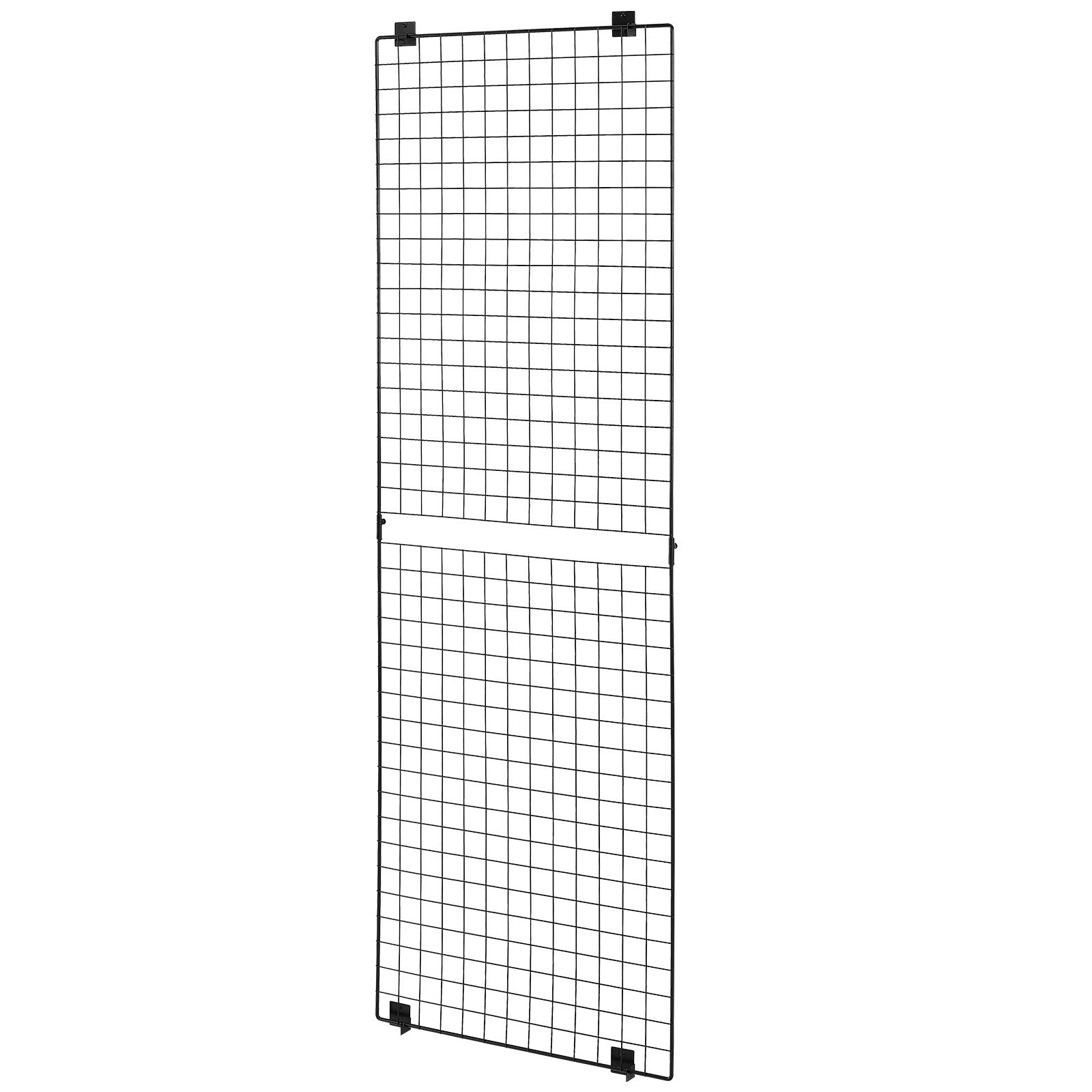 Uimoso Set of 3 Wall Grid Panels 2x6 ft Wire Display Racks in Black Finish