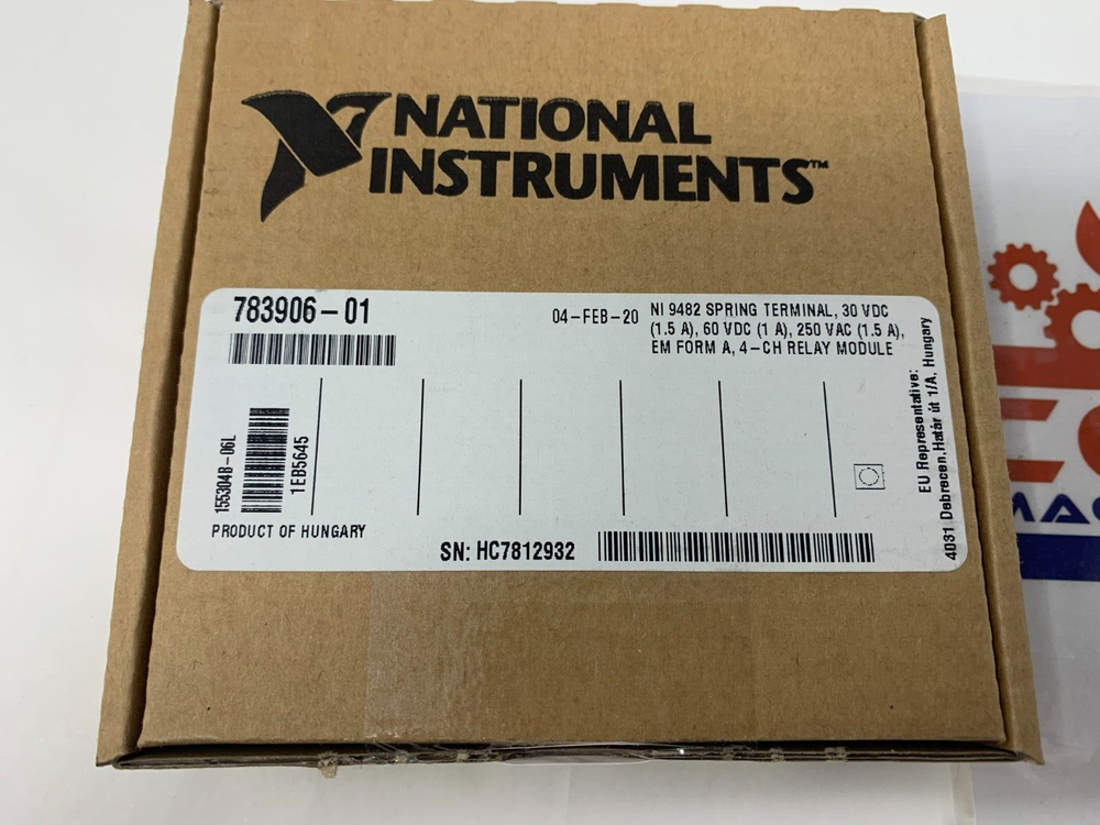 National Instruments 783906-01 CompactDAQ/RIO Electromechanical Relay Module NEW