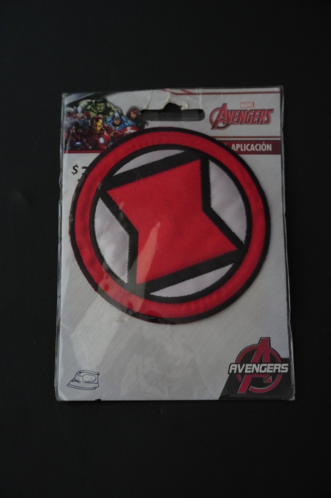 MARVEL AVENGERS BLACK WIDOW LOGO 3.5" PATCH