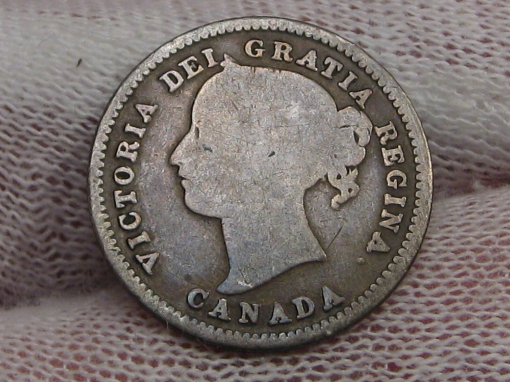 1871 Ten Cent 10¢ CANADA.  #43