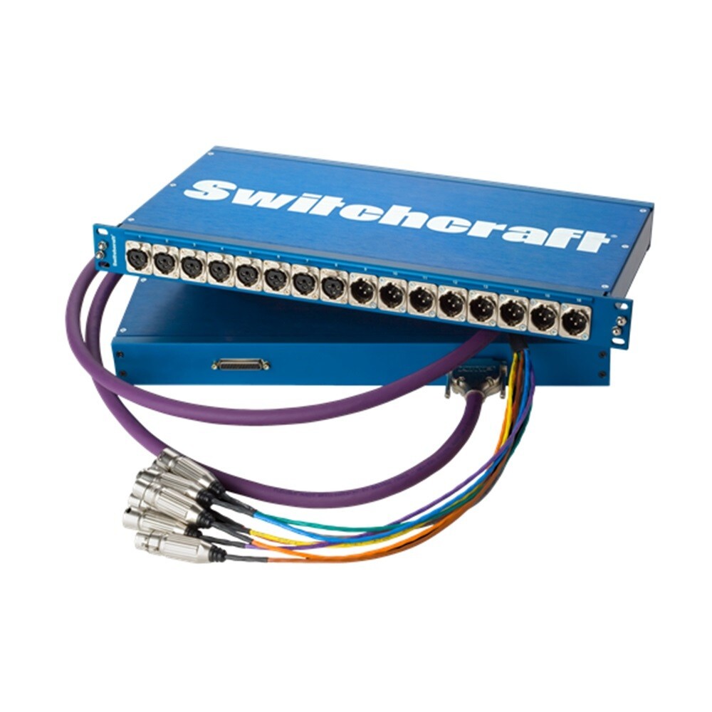 Switchcraft PT8FX8MX2DB25 Rack Mounted I/O Panel