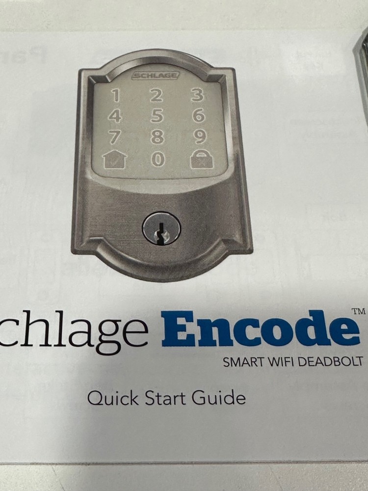 Schlage Encode Smart WIFI Deadbolt Lock for Front Door Keyless Entry