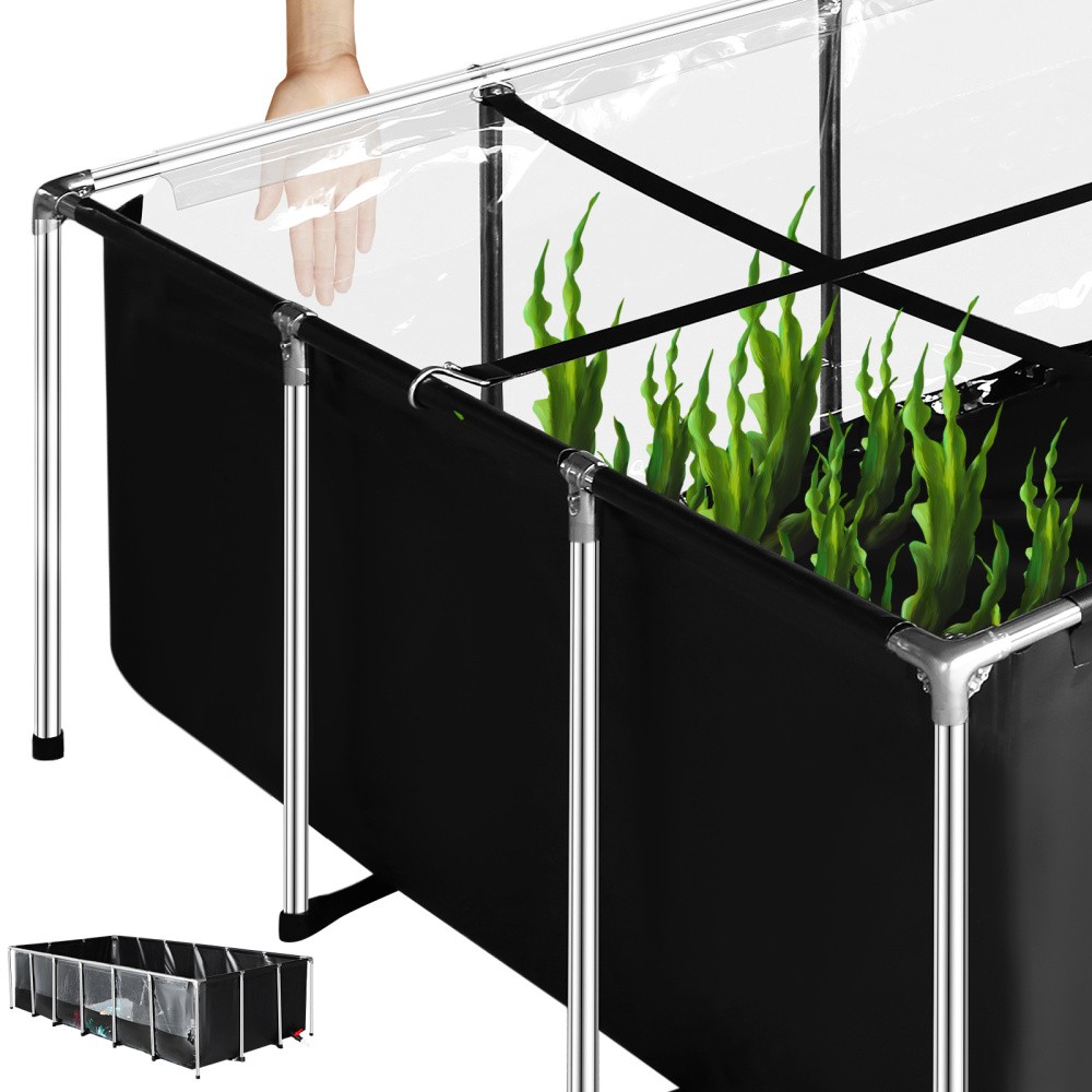 KOI Aquarium Tank Above Ground Fish Pond 750 Gal Foldable Canvas Fish Pool Pond