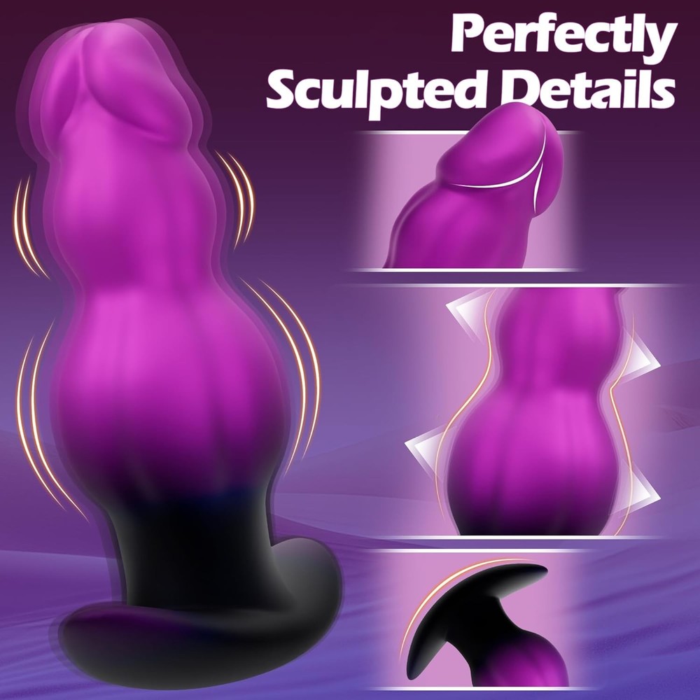 6.7" Large Vibrating Butt Plug Prostate Massager Anal Vibrator, Large Butt Plug