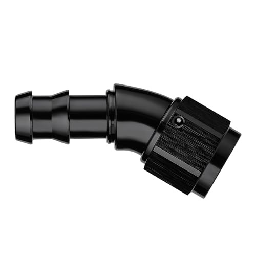 Push Lock Fitting One Piece Full Flow Hose End 6AN 30 Degree