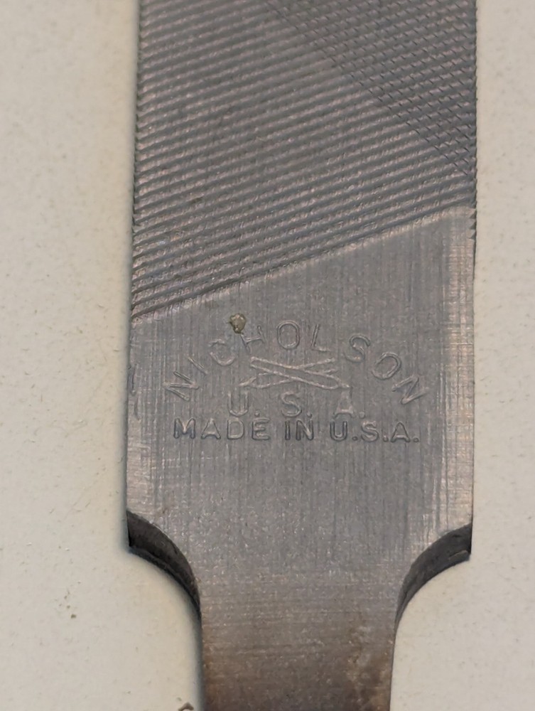 NICHOLSON 6" AMERICAN PATTERN DOUBLE CUT FLAT SECOND CUT FILE USA