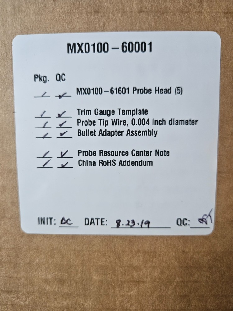 Keysight MX0100A InfiniiMax II Micro Probe Head, One head indicates light use