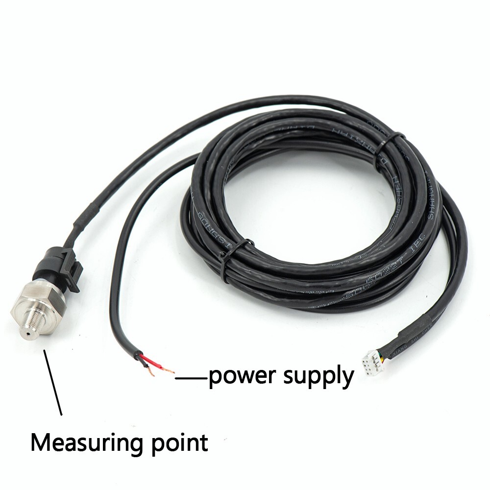 2" 52mm Oil Pressure Gauge with 1/8 Npt Sensor Red Display Digital 0-150psi