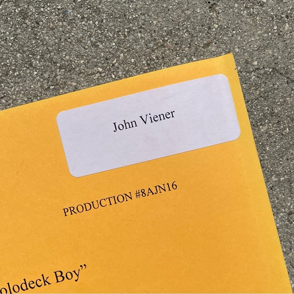 American Dad John Viener 2013 Original Production Used Table Draft Script
