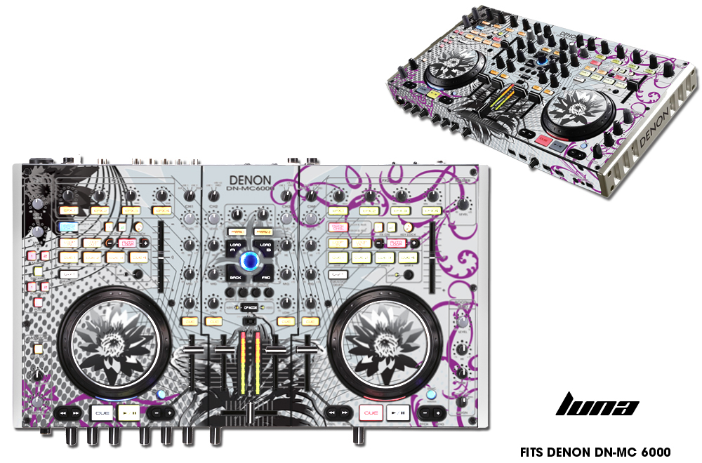 Skin Decal Wrap Denon DN MC 6000 DJ Controller Interface Pro Audio Sticker LUNA