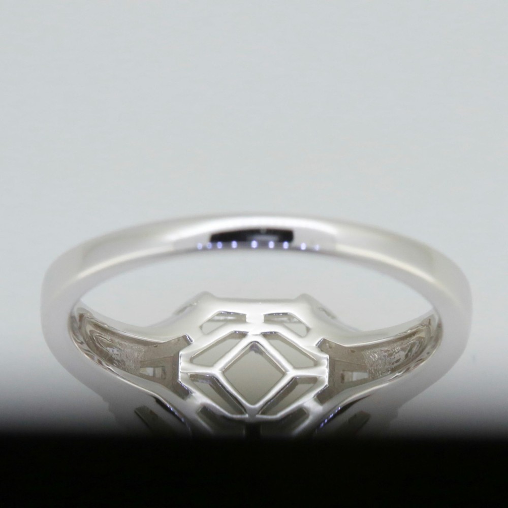 Sterling Silver Semi Mount Ring Setting Emerald OCT 11X9mm