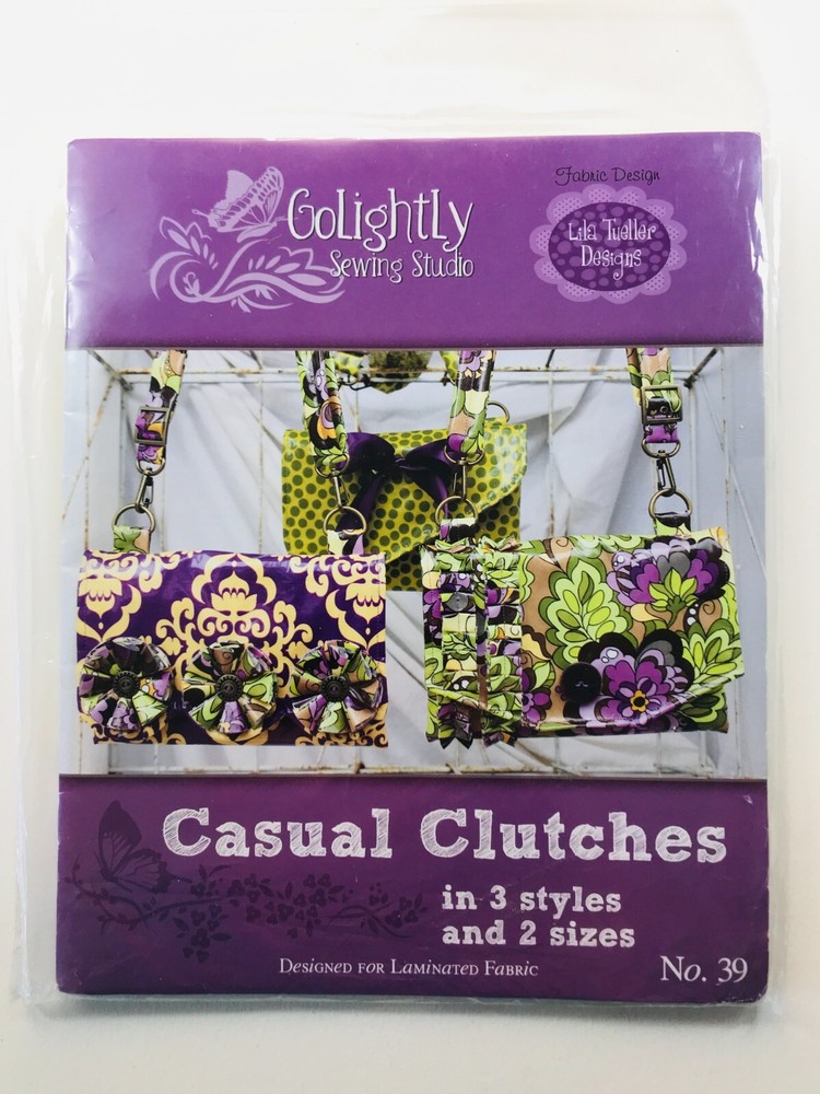 Golightly Sewing Studio CASUAL CLUTCHES Handbag Sewing Instructions & Patterns