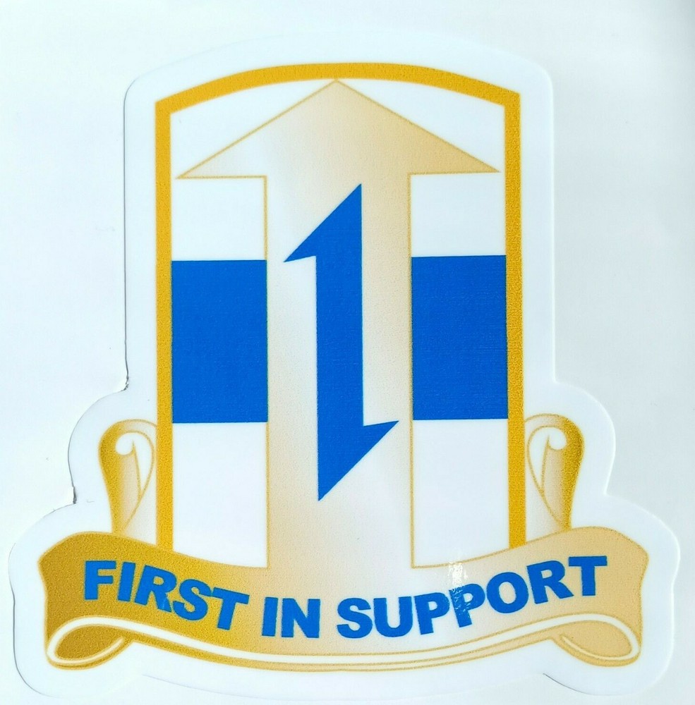 US Army 21st Support Command "First in Support" Sticker Waterproof D833