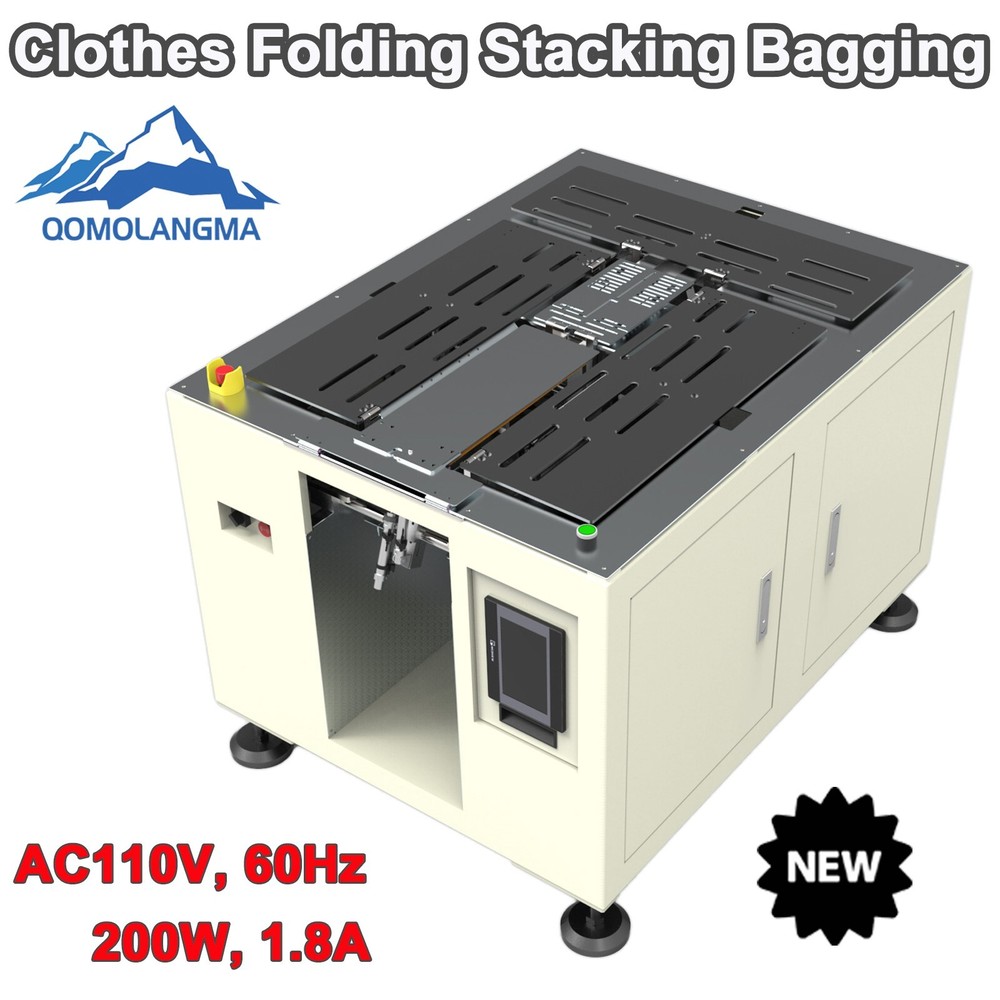 US Clothes Folding Stacking Bagging Folding Packaging Machine