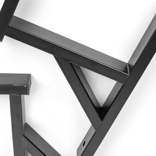 2 Racks Trailer Ladder Rack, Heavy Duty Steel Ladder Rack with Elastic Ropes