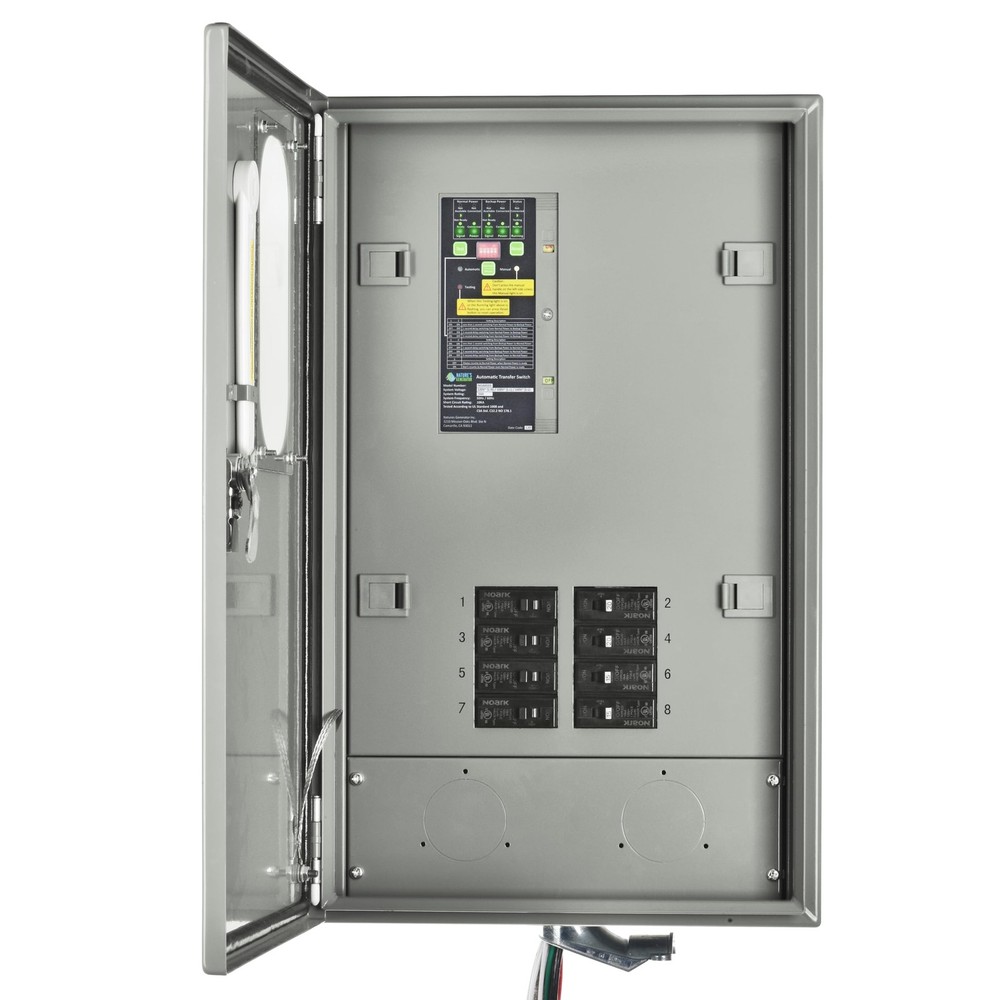 Nature's Generator Pre-Wired 120V/240V 30A 8 Circuits Automatic Transfer Switch