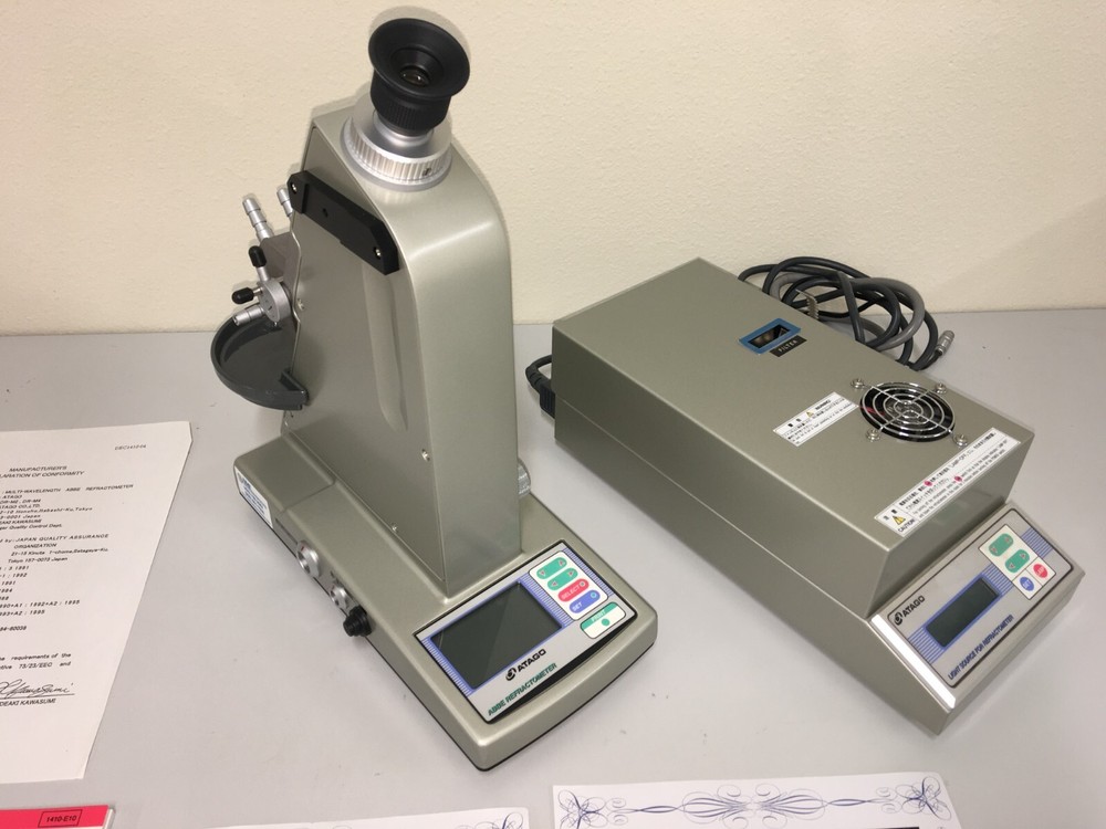 ATAGO DR-M4/1550 ABBE REFRACTOMETER WITH LIGHTSOURCE - Slightly Used!!!!!