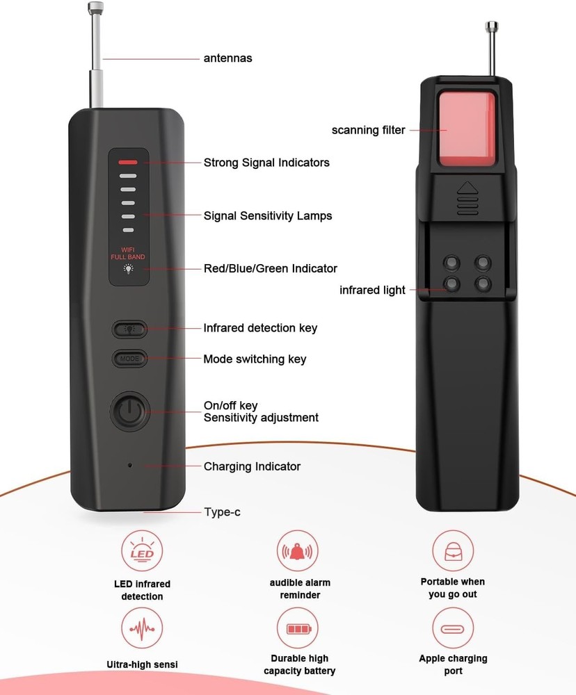 Hidden Camera Detector,Camera Finder Detector, Hidden Device GPS Detector, Bug