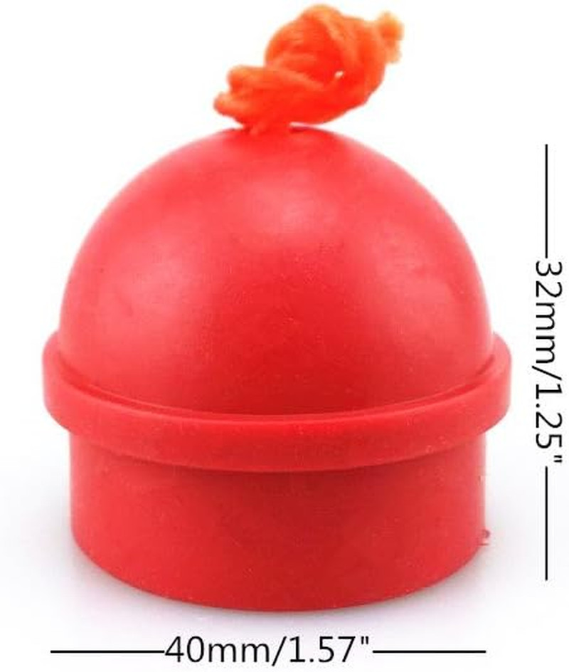 3Pcs Mix Color Rubber Pool Table Billiard Cue Chalk Holders with String
