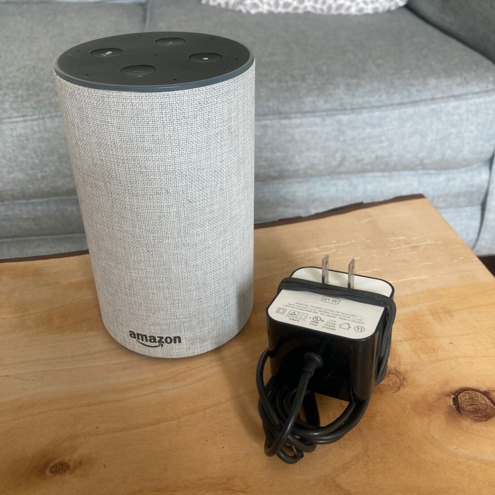 Amazon Echo (2nd Generation) Smart Assistant - Sandstone Fabric
