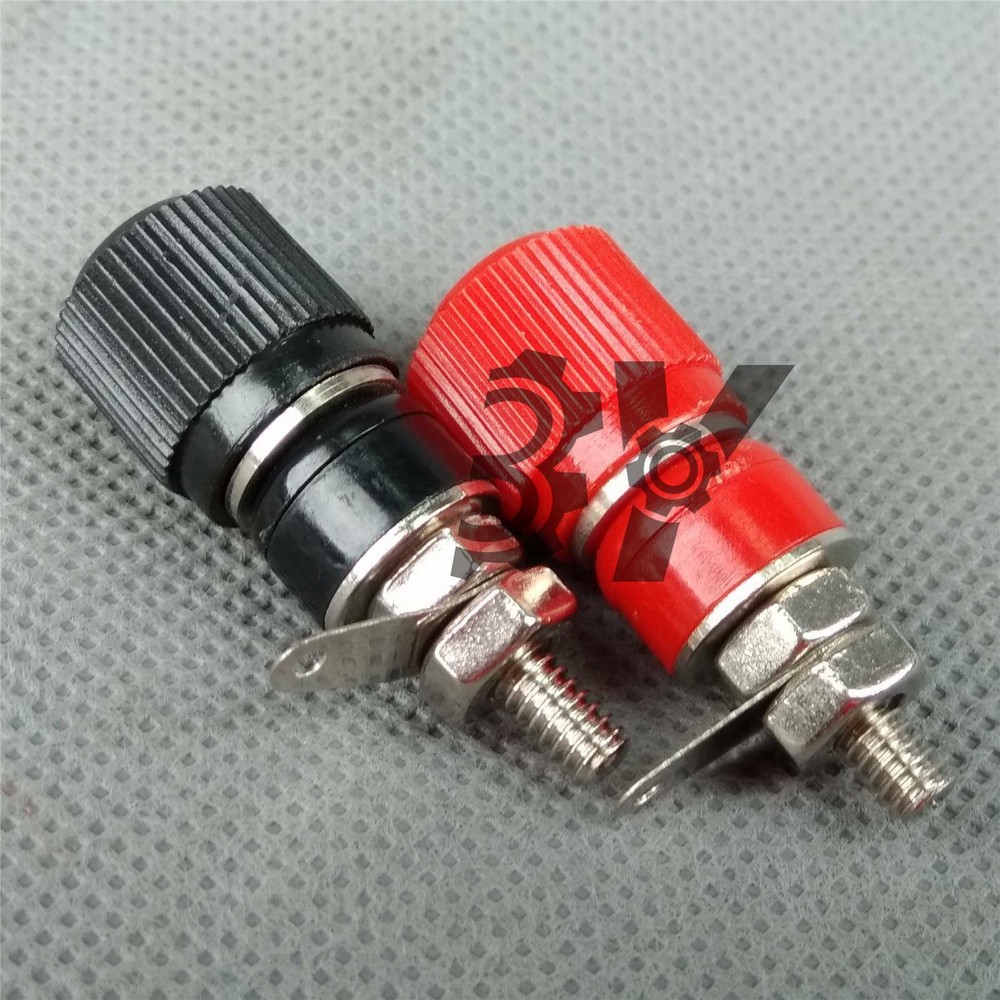 NEW 2pcs Insulated Banana Plug speaker Audio Cable Binding Posts
