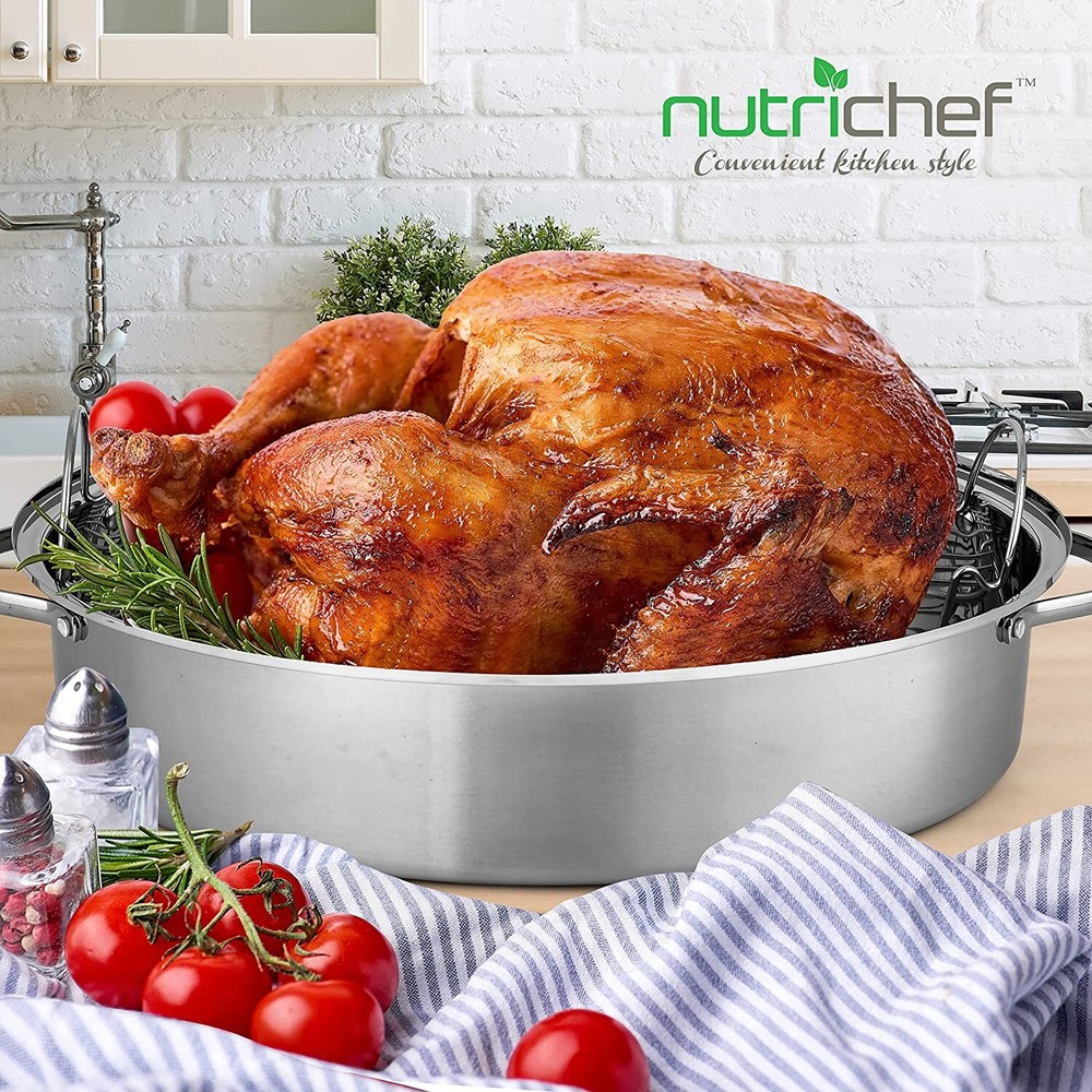 Nutrichef NCOAVL99 46Cm/18" Oval Roaster