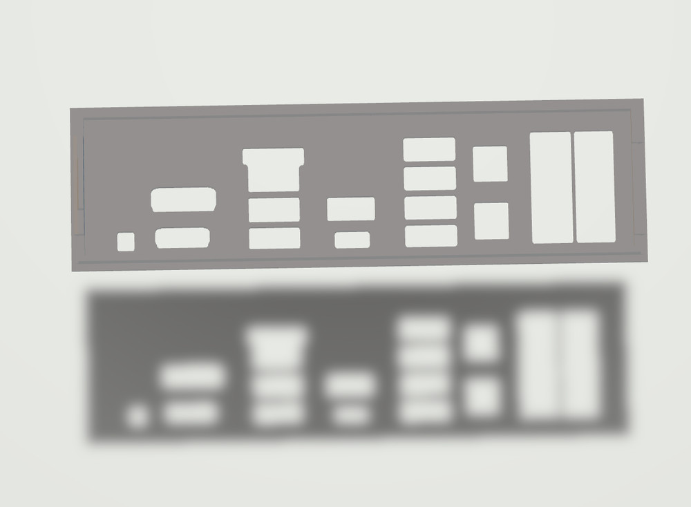 Dell Optiplex 790  IO Shield, I/O Shield, 3D Printed, IO Backplate