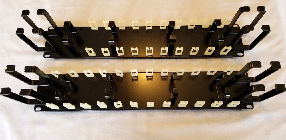8 Ring Cable Management 2U G32WR-3 Black - QUANTITY OF 2