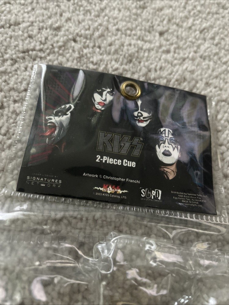 KISS CATALOG OFFICIAL 2003 RARE 2 PIECE POOL CUE SEALED NEW GENE ACE PETER PAUL