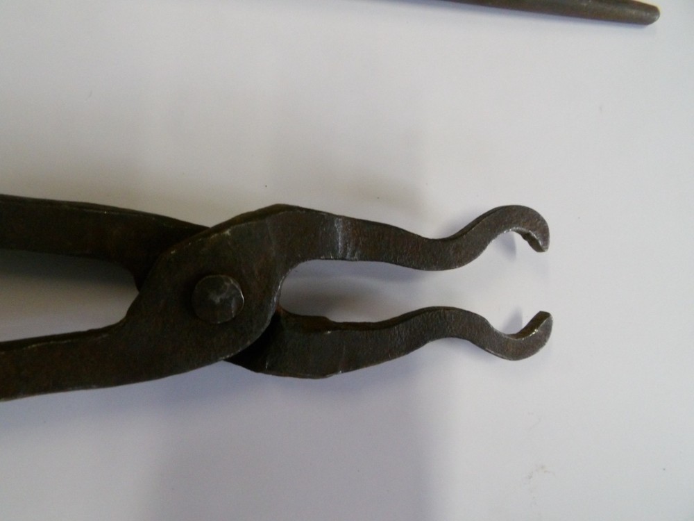 Antique Blacksmith Tools, Hooks, Knife Sharpener, Etc