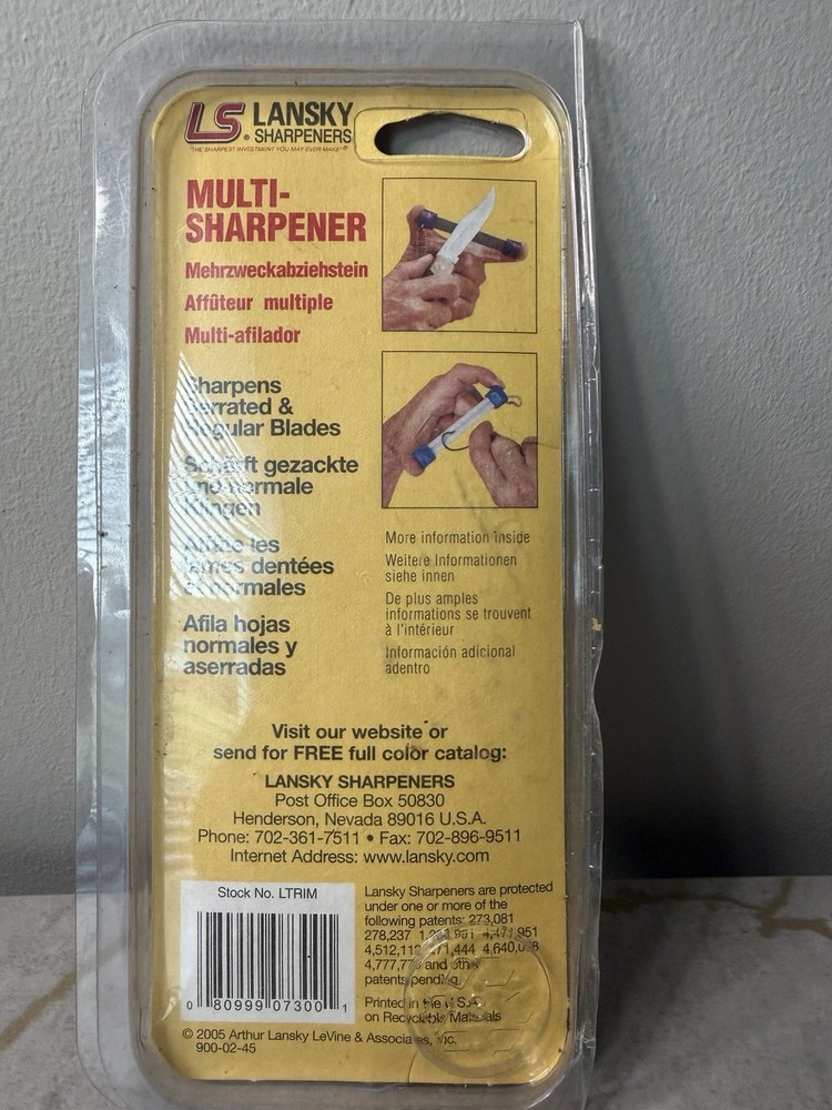 Lansky Portable Multi Sharpener Serrated & Regular Edge Knife Blade - LTRIM