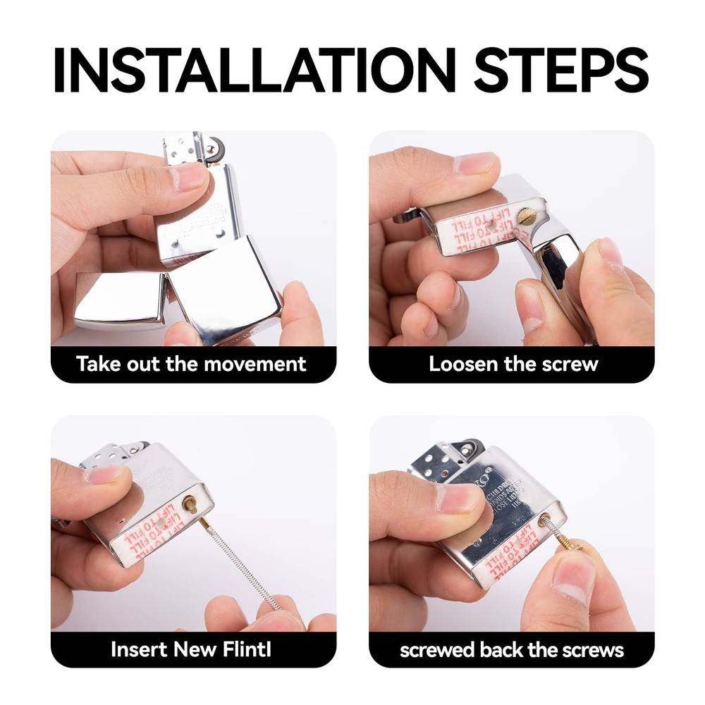 500Pcs Flint Refills for Lighter, Replacement Flints for Lighters, Flint Stone