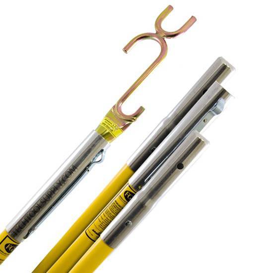 PROFESSIONAL NOTCH JAMESON 22FT FIBERGLASS POLE LAY UP STICK KIT W/ RAISER