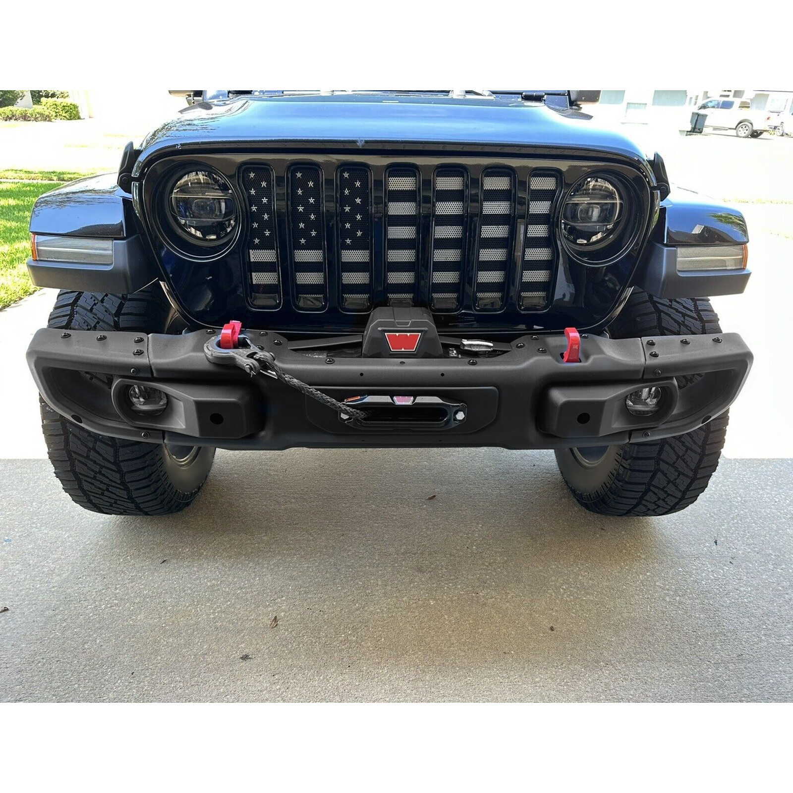 For Wrangler JL Rubicon / Gladiator 2018-2023 Steel Front Bumper Kit 10th Style