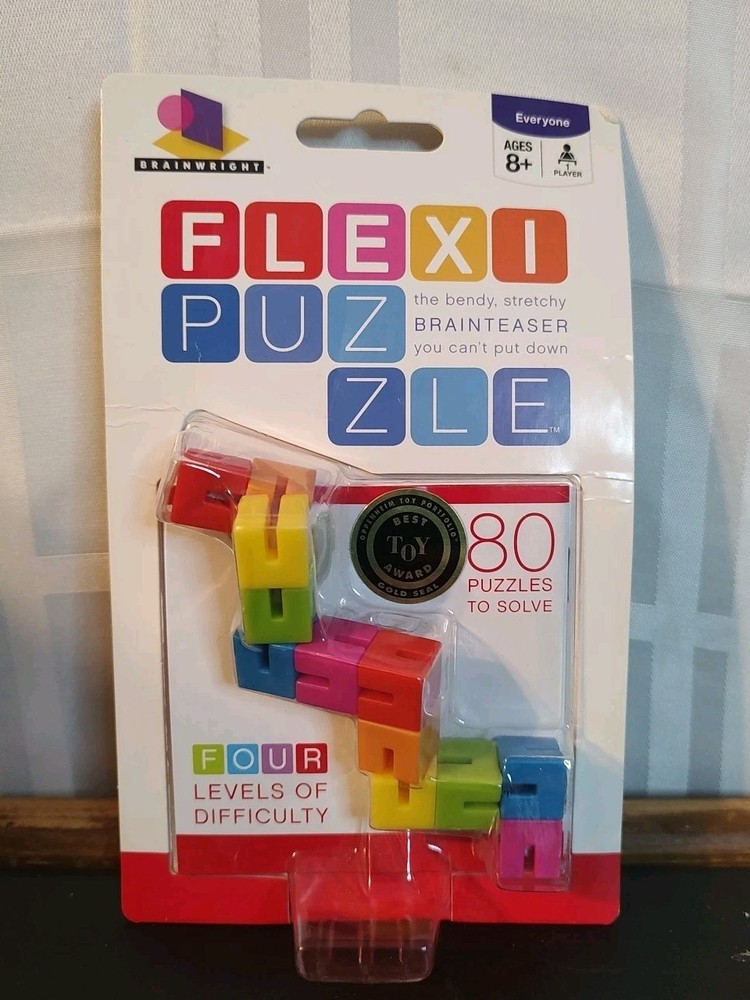 Brainwright Flexi 80 Puzzle 4 Difficulty Levels Brainteaser Multicolored Toy 8+