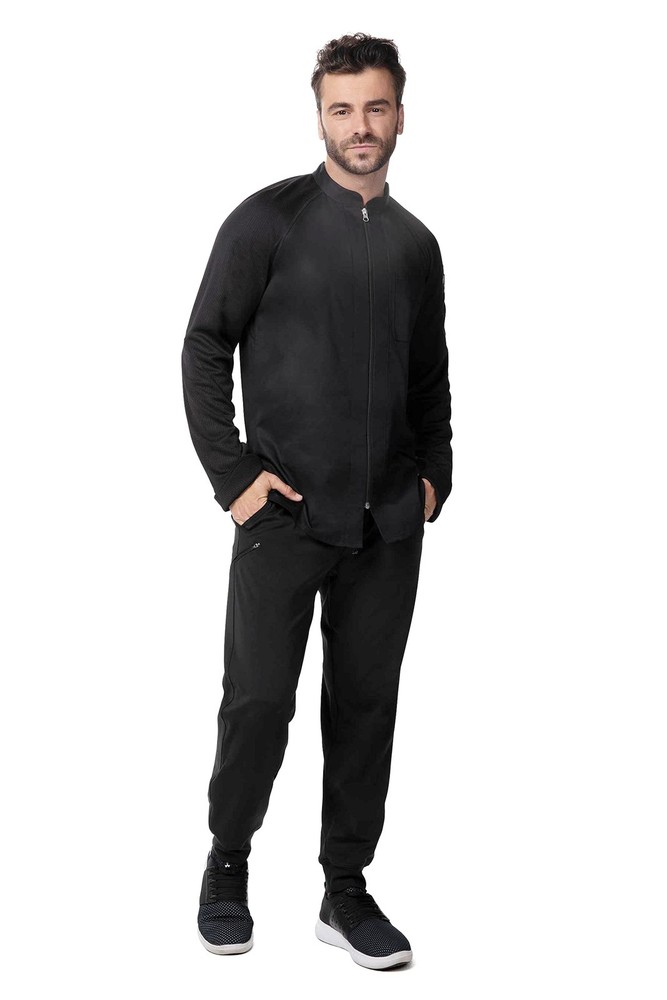 Chef Works Men's Nepal Chef Coat, Black, Medium