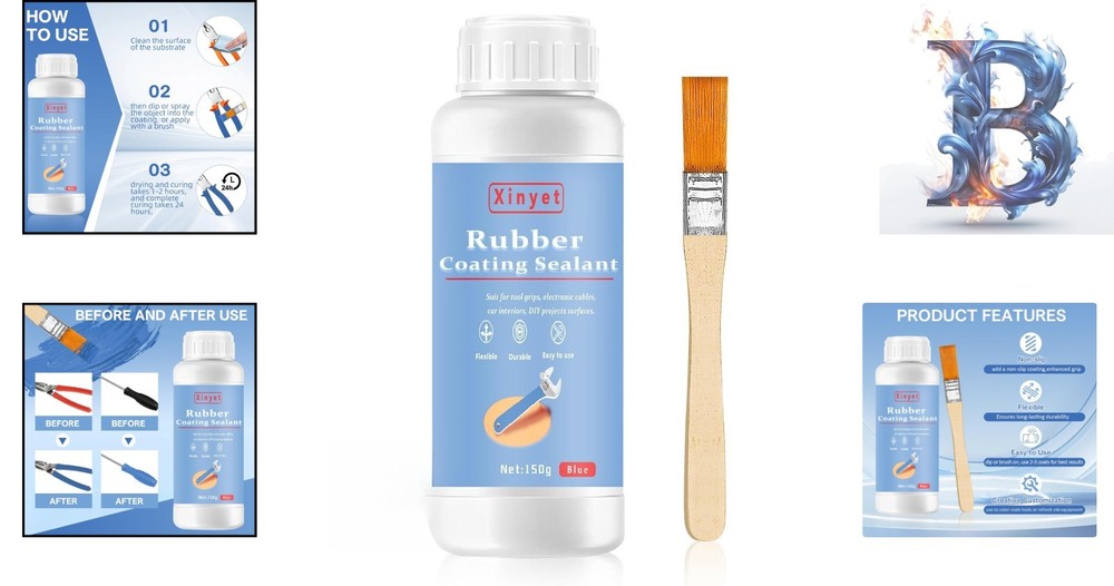 Blue Tool Dip Rubber Coating 150ml – Durable Peelable Protective Layer