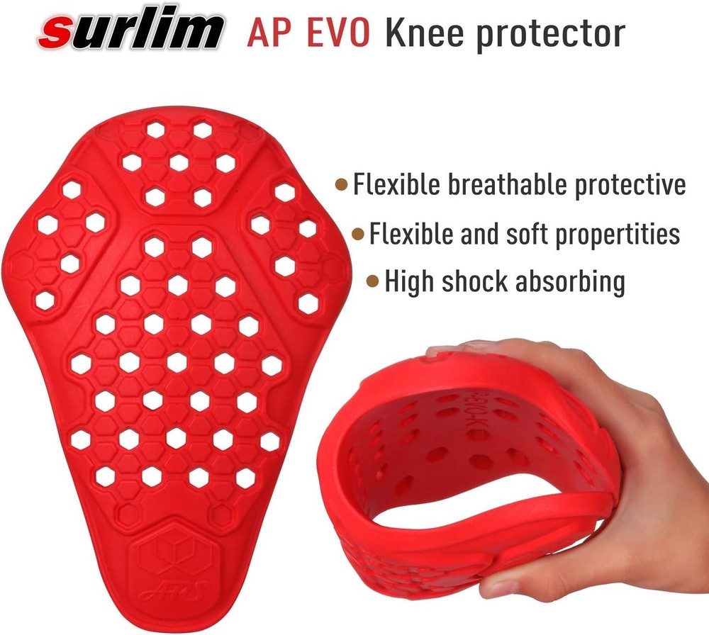 High Performance Motorcycle Knee Inserts - Breathable, Comfortable Protection