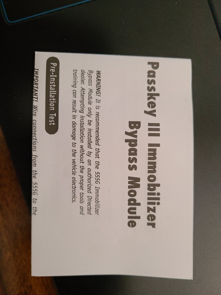 Directed Electronics 555GW GM Remote Start Interface Module Passkey III - NIB