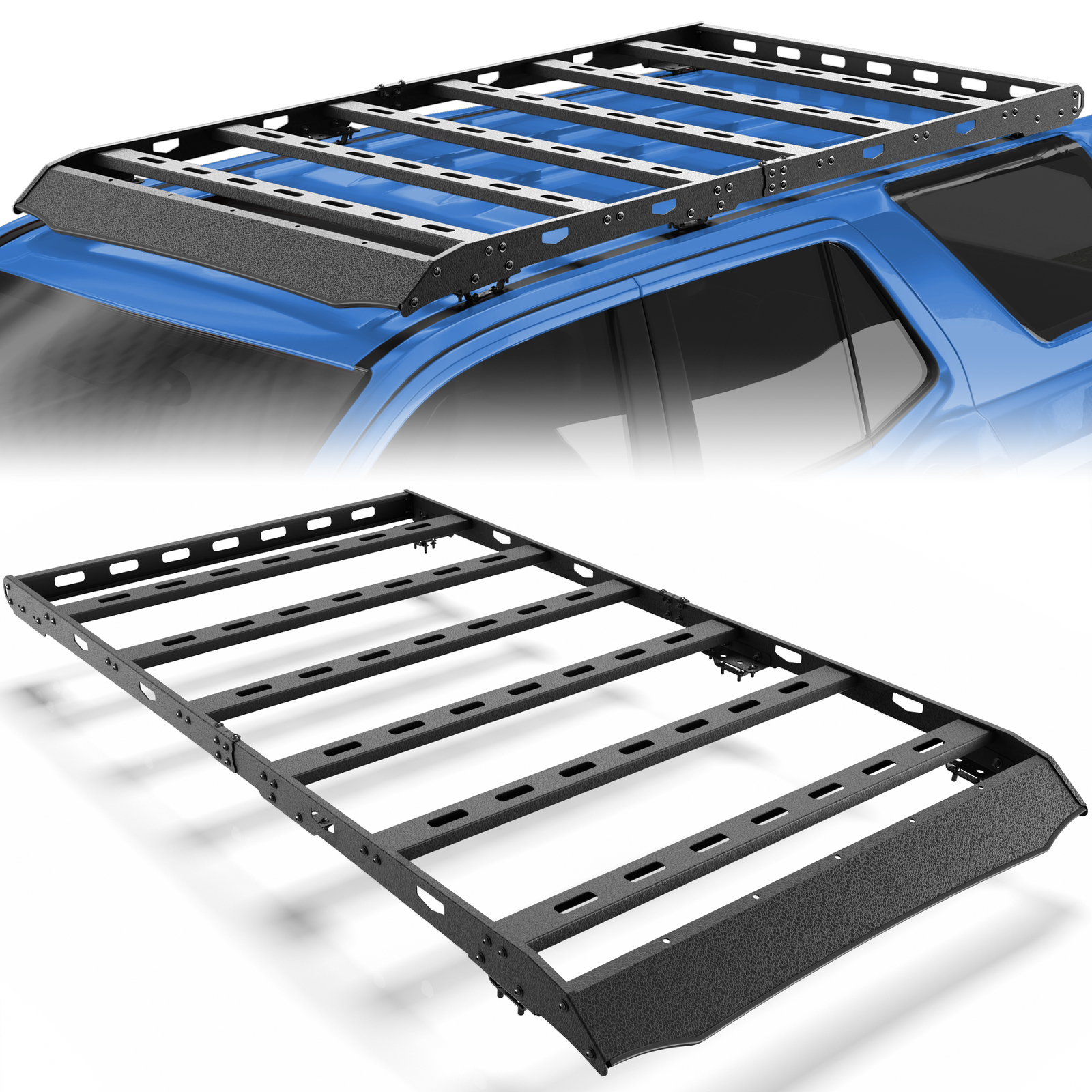 For 2010-2024 Toyota 4Runner 5th Gen Full Size Roof Rack Cargo Basket Cargo Rack