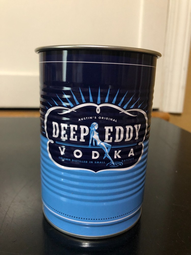 5 DEEP EDDY VODKA TIN CUP MAN CAVE DISPLAY LEMON 10 YEAR RUBY RED REGULAR