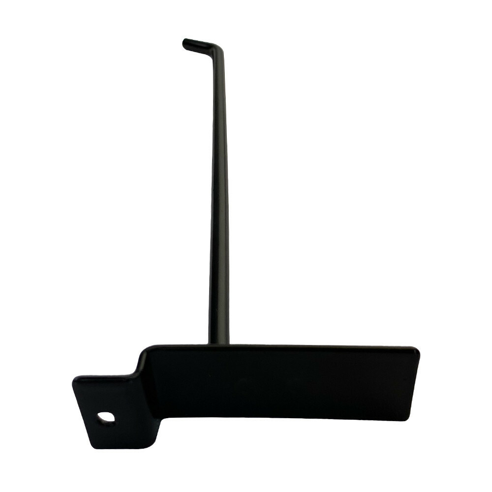 10" Slatwall Hooks, Black, Hanger Display,Display Panel Hooks Wire Metal 2Pc Set