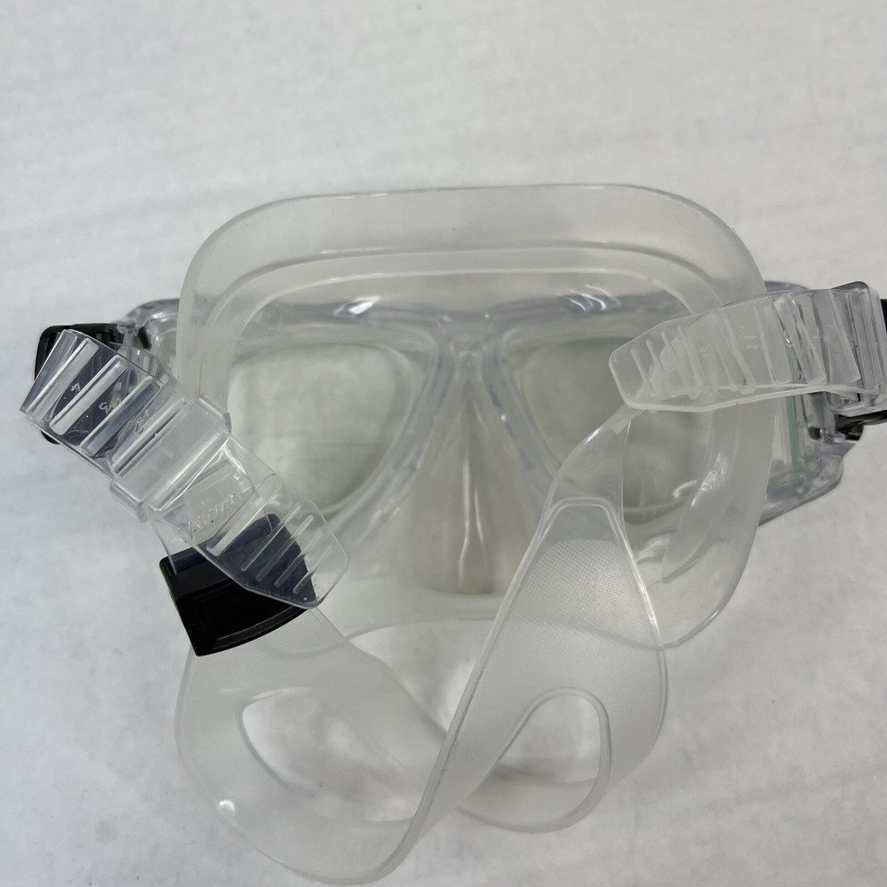 Genesis Scuba Panview Pro Mask Snorkle Goggles Clear with Case