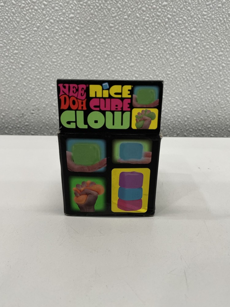 Schylling NeeDoh Nice Cube Glow Purple Sensory Toy
