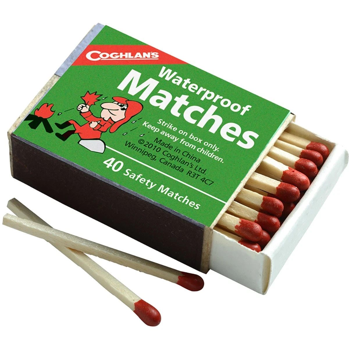 Coghlan's Waterproof Matches, 4 Boxes (160 pcs), Emergency Safety Fire Starter