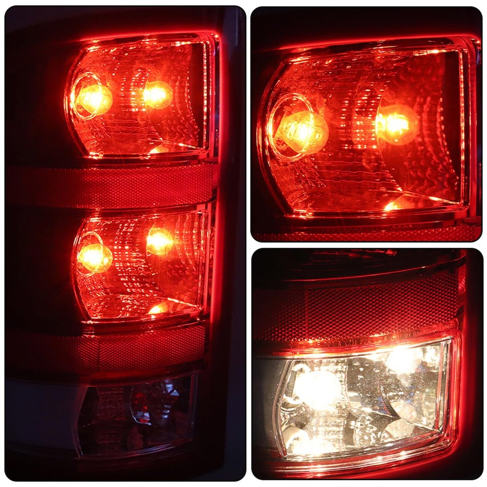 Pair Tail Light Assembly for Sierra 2007-2013