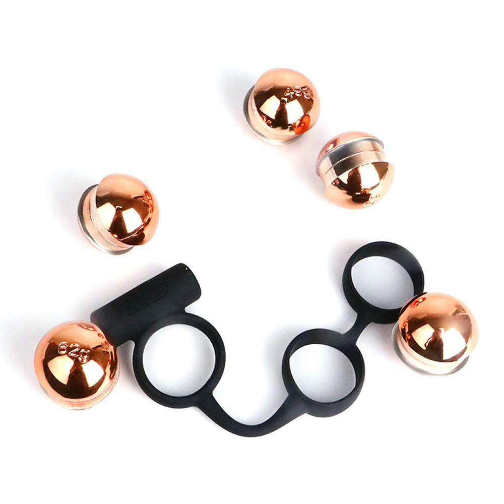 6PCS/Set Ball Trainer Weight Hanger Stretcher Penis Extender Exercise, 3 Loop