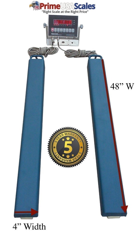 48" Bar Scale 9,000 lb Livestock Scale Preifert Chute Weigh Bars with Printer